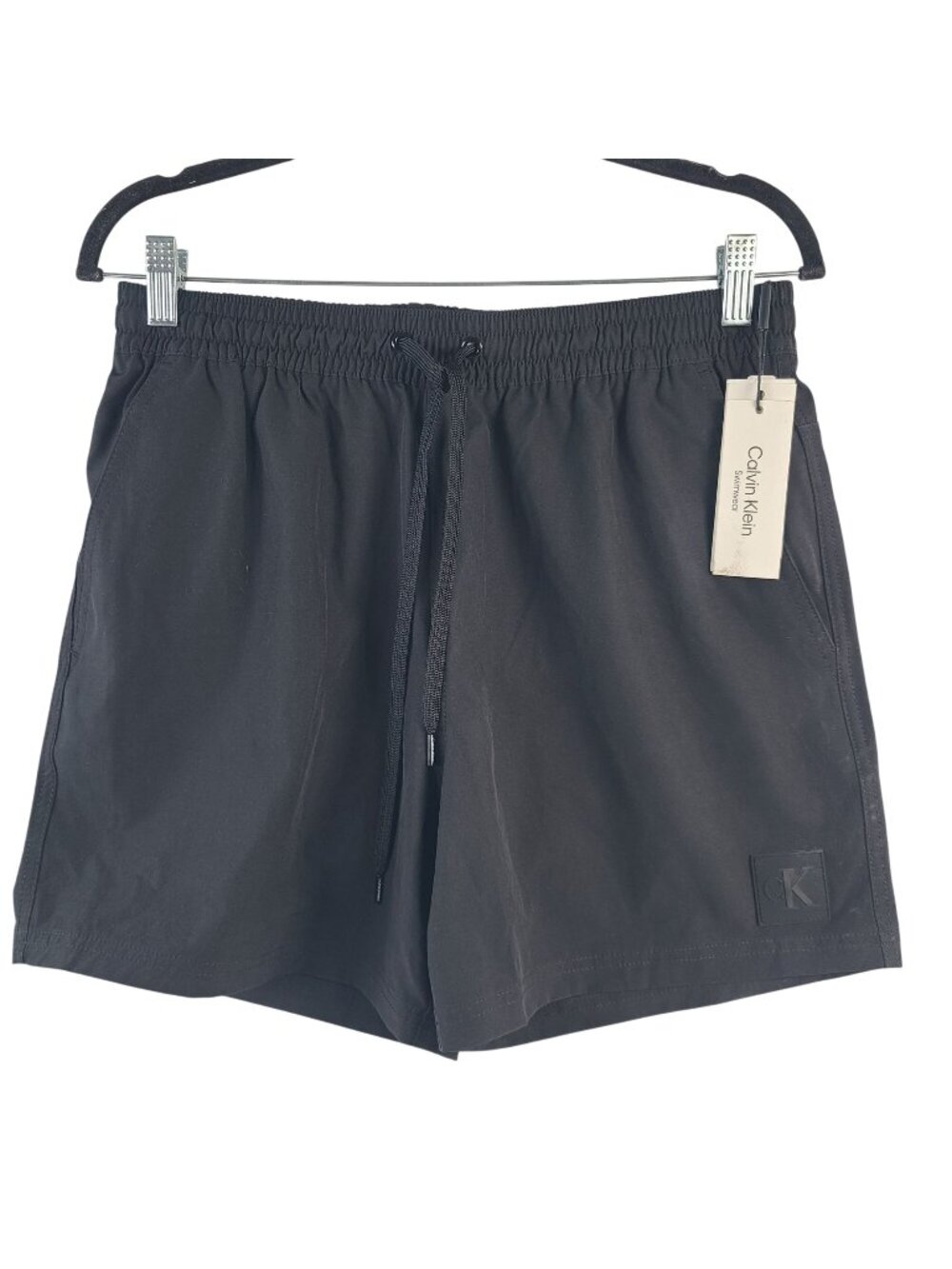 NEW Calvin Klein Men's Black Swim Shorts With Mesh Lining UPF 40+ Quick Dry Sz M